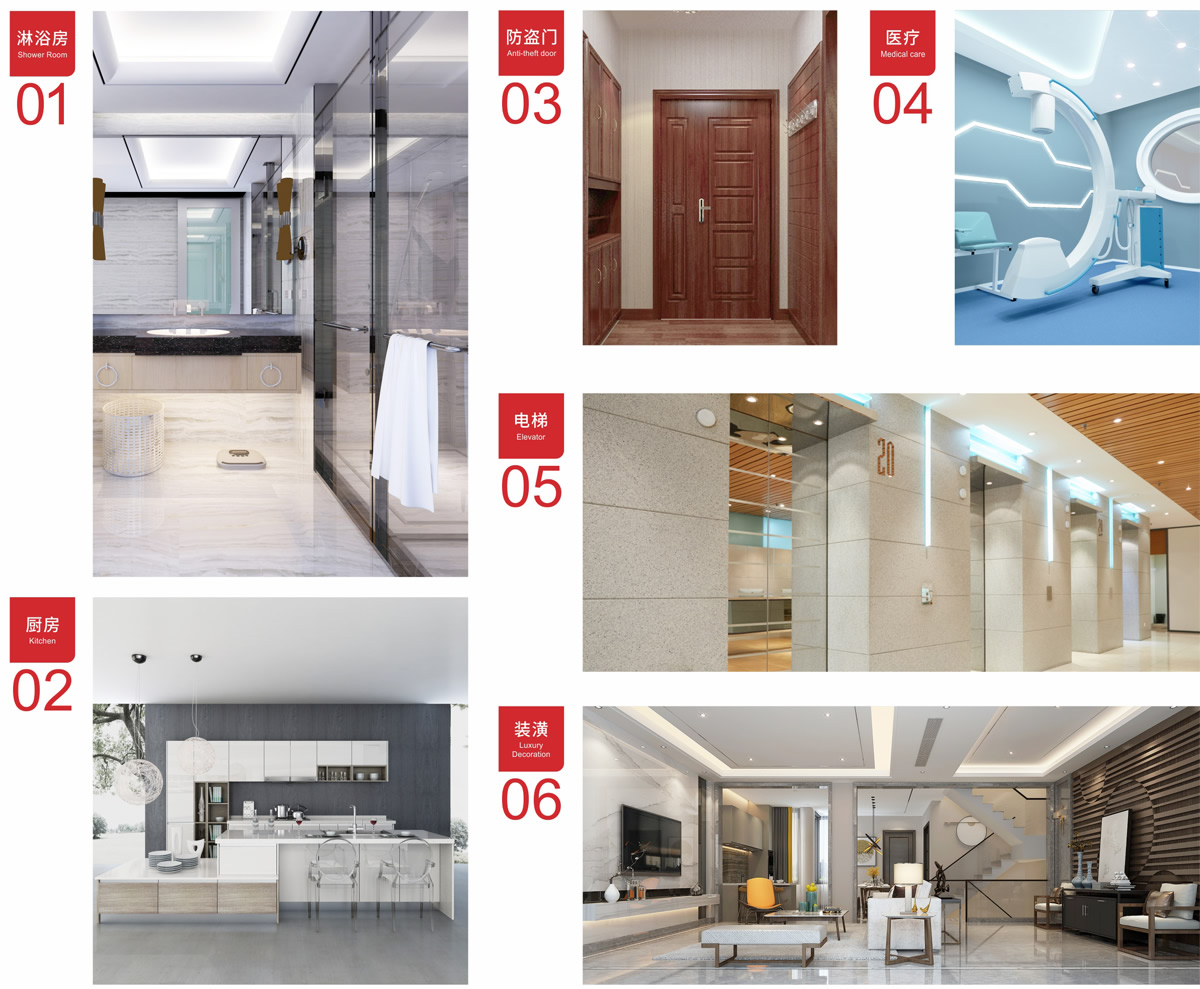 公司產(chǎn)品廣泛適用于裝飾裝潢、電梯、淋浴房、拼接防盜門(mén)、廚房設(shè)備、標(biāo)示標(biāo)牌企業(yè)、船舶、醫(yī)療器械等行業(yè)。 公司產(chǎn)品廣泛適用于裝飾裝潢、電梯、淋浴房、拼接防盜門(mén)、廚房設(shè)備、標(biāo)示標(biāo)牌企業(yè)、船舶、醫(yī)療器械等行業(yè)。